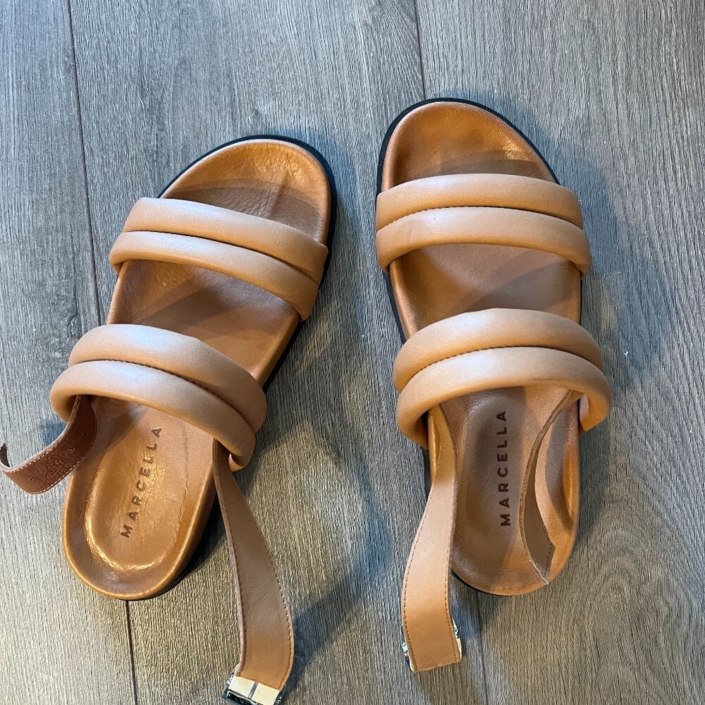 Marcella NYC Caramel Sandals size 38